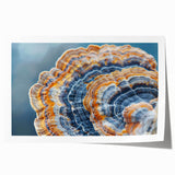 Extra large rolled print of close-up floral elements in soft pastel shades, suitable for art wall dining room or bathroom.