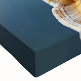 Close-up black and white landscape art painting on stretched canvas, ideal for bedroom wall art.