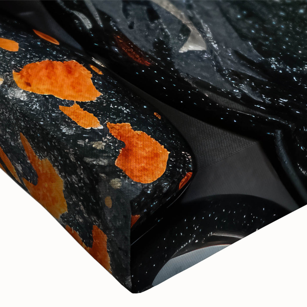 Large art canvas featuring a close-up landscape in black and white tones, ideal for bedroom wall decor.