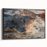 Black and white framed canvas featuring a close-up landscape, ideal for bedroom wall decor.
