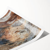 Extra large rolled print of line art flowers in black and white, ideal for large living room wall art.