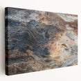 Close-up image of natural elements in a stretched canvas format, displaying earth tones, ideal for kitchen wall art.