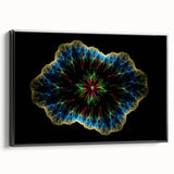 Black and white landscape art painting on framed canvas, featuring a detailed tree silhouette, ideal for bedroom wall art.