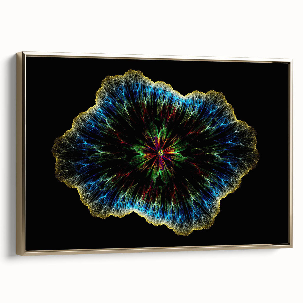 Framed canvas featuring a close-up landscape painting in muted earth tones, ideal for bedroom wall decor.