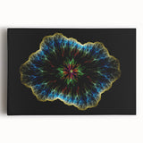 Black and white close-up photo of natural elements on stretched canvas, ideal for kitchen wall art.