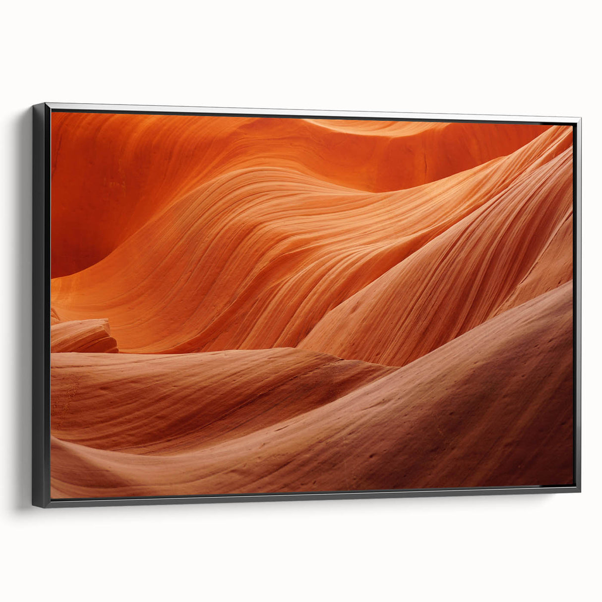 Black and white framed canvas depicting a close-up of natural elements, ideal for bedroom wall decor.