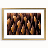 Extra large abstract art print featuring textured swirls in earth tones, framed in gold, ideal for living room decor.