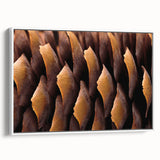 Extra large framed canvas featuring a vintage poster art design of colorful natural elements, ideal for living room decor.