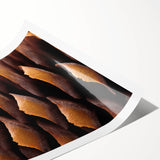 Extra large wall art featuring line art flowers in black on white, rolled print format.