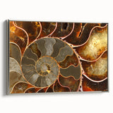 Framed canvas featuring a close-up landscape painting with colorful natural elements on a black background.