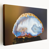 Close-up image of natural elements in muted green and brown tones on a large stretched canvas, ideal for kitchen wall art.