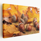 Close-up image of tree bark on a large stretched canvas, featuring detailed textures in earth tones.