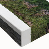 Black and white landscape art painting of trees on stretched canvas, ideal for bedroom wall decor.