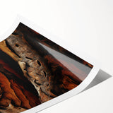 Extra large wall art featuring line art flowers in black and white, printed on rolled canvas.