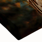 Black and white close-up of tree bark on a stretched canvas, suitable for bedroom landscape art.