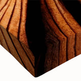 Black and white photo of a dense forest on stretched canvas, ideal for bedroom wall art.