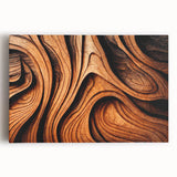 Black and white close-up photo of tree bark on stretched canvas, ideal for kitchen wall art.