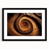 Extra large abstract art print featuring textured, colorful tree close-ups on a black framed canvas.