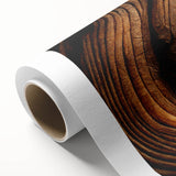 Art Deco style poster of trees in muted green and brown tones on rolled canvas, suitable for nursery wall art.