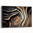 Black and white framed canvas featuring a close-up of tree branches, ideal for bedroom wall decor.