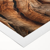 Art deco poster featuring close-up of trees in muted green tones on rolled canvas, suitable for dining room walls.