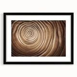 Extra large abstract art print featuring colorful, textured close-up of trees on black-framed canvas.