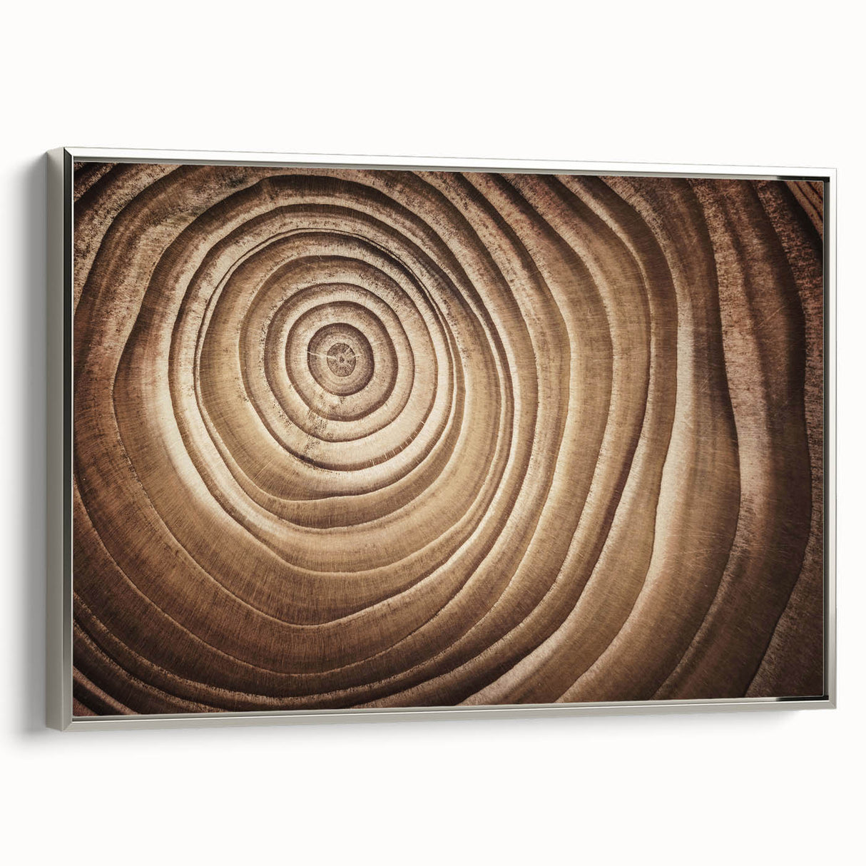 Landscape art painting featuring a close-up of trees on a framed canvas, with a palette of black and vibrant colors.