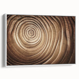 Vintage poster art of a tree close-up in black and white, framed canvas, ideal for living room decor.