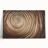 Black and white close-up photo of tree bark on a large stretched canvas.