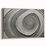 Framed canvas depicting a close-up view of trees in black and gold tones, ideal for bedroom wall decor.