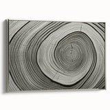 Framed canvas featuring a close-up of trees in a landscape art painting with muted earth tones, ideal for living room decor.