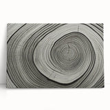 Black and white photograph of a dense forest on stretched canvas, suited for kitchen or bedroom wall art.