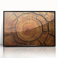 Large abstract wall art depicting close-up tree designs in black and white, framed in acrylic.