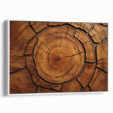 Extra large vintage poster art of colorful trees on a black background, framed canvas, ideal for living room decor.