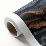 Art Deco style poster of stylized trees in muted green and beige tones on rolled canvas, suitable for nursery wall art.