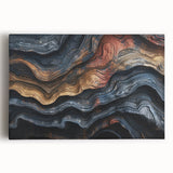 Black and white close-up photo of tree bark on stretched canvas, ideal for kitchen wall art.