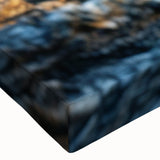 Black and white close-up photo of tree bark on stretched canvas, ideal for bedroom wall art with a minimalist style.