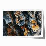 Close-up of tree bark in neutral brown tones on rolled canvas, suited for art wall dining room or bathroom.