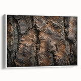 Vintage poster art of colorful trees on extra large framed canvas, ideal for living room decor.