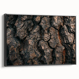 Black and white framed canvas featuring a close-up of trees, ideal for bedroom wall decor with a vintage poster art style.