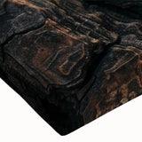 Black and white photograph of a dense forest on stretched canvas, ideal for bedroom wall art.