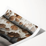 Extra large wall art featuring line art flowers in black and white on rolled canvas, suitable for large living room decor.