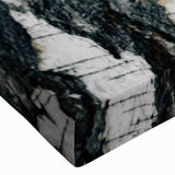 Black and white landscape art painting of trees on large stretched canvas, ideal for bedroom wall art.