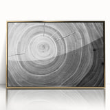 Framed acrylic print of close-up tree designs in gold tones, suitable for modern art wall decor or nursery wall art.