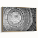 Framed canvas depicting a serene tree landscape in muted earth tones, ideal for bedroom wall art.