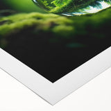 Art deco poster featuring a close-up water design on rolled canvas, suitable for dining room or bathroom decor.