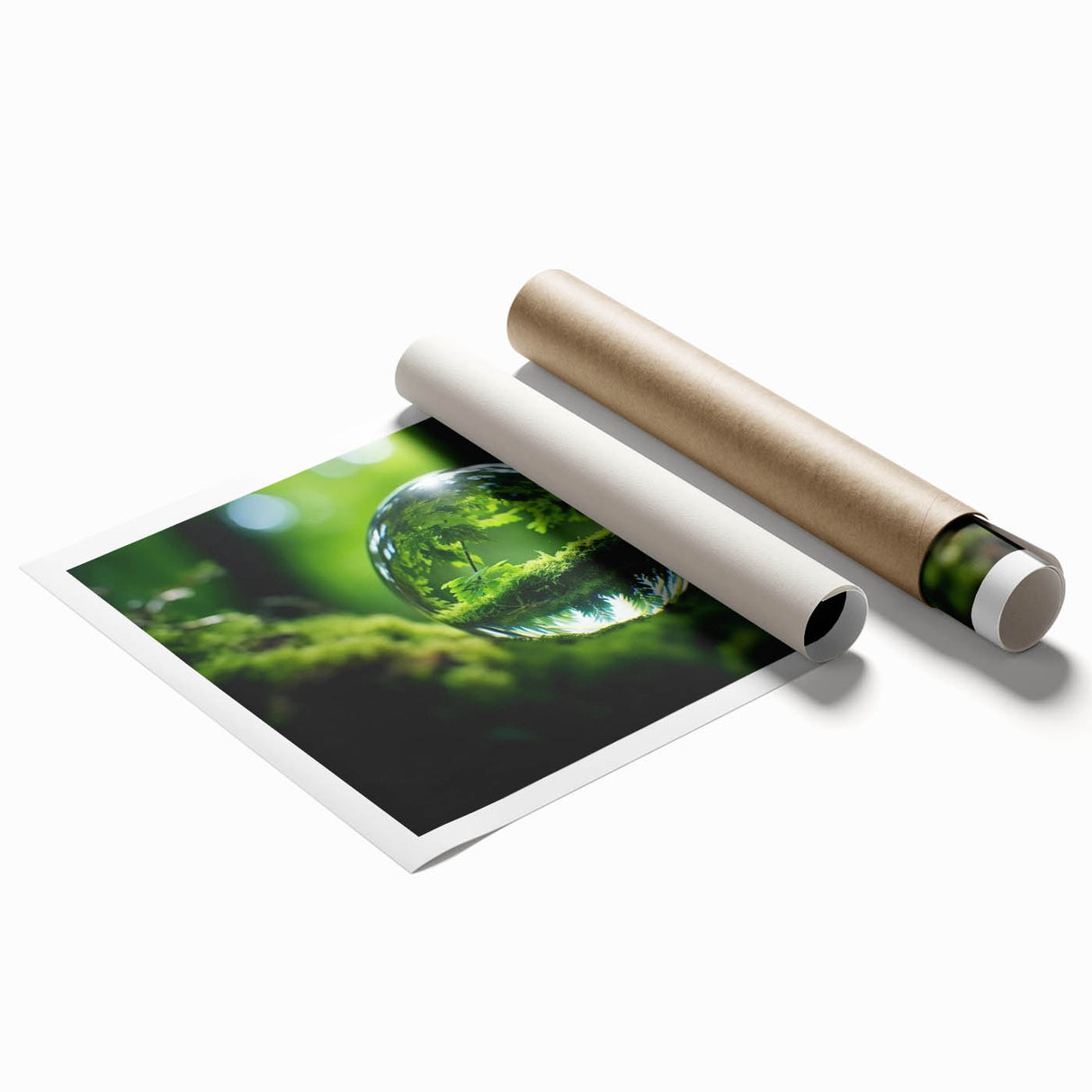 Close-up floral art in soft pastel shades on rolled print, ideal for classy bathroom wall art.