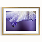 Extra large abstract art print featuring textured swirl patterns in gold and white, framed with a gold mat.