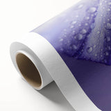 Art deco poster of a serene lake, featuring soft blue and green hues on rolled canvas, ideal for nursery wall art.