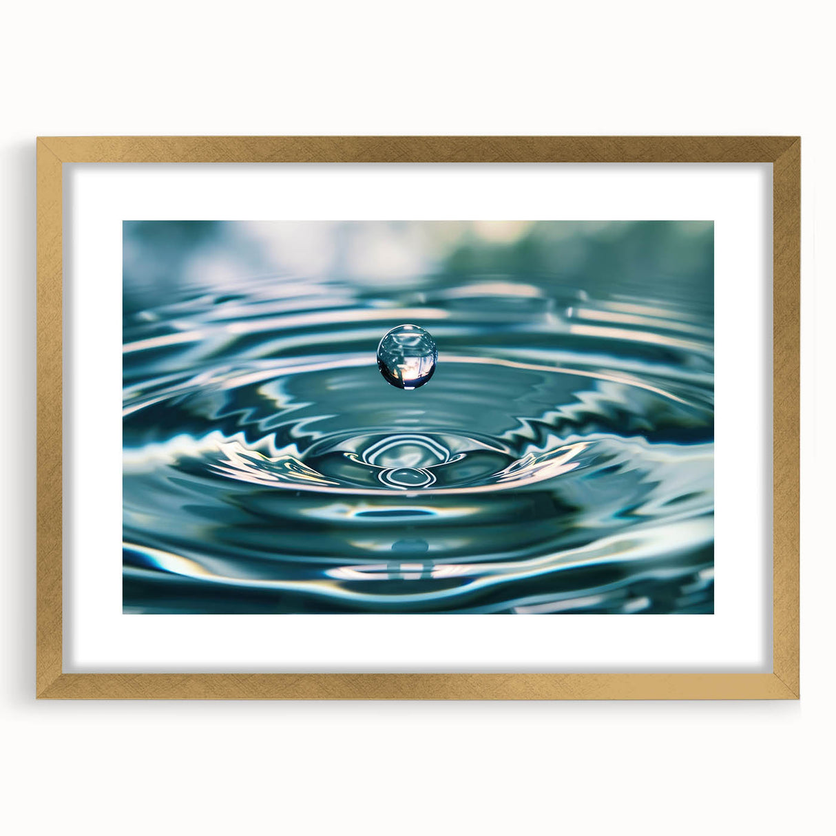 Extra large abstract art print with textured design in neutral tones, framed in gold, ideal for living room decor.